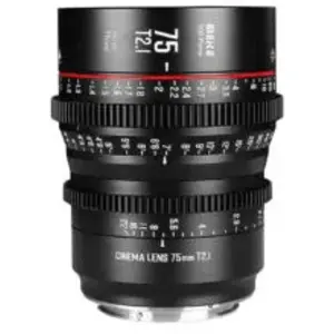 Meike 75mm T2.1 Super 35 monture Canon EF objectif vidéo pas cher