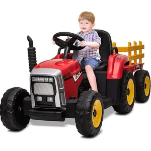 PROMIRACAL Tracteur électrique 12V pour Enfants avec remorque,Voiture ... pas cher