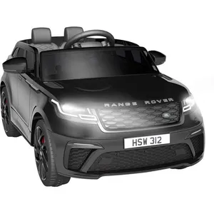 Voiture Électrique Enfant Véhicule 12 V Range RoverTélécommande/Klaxon pour Garçons Filles (noir) pas cher