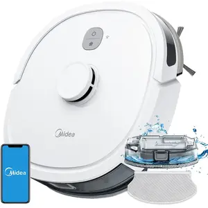 Aspirateur Robot Laveur - MIDEA - M6 - 2 en 1 - Navigation LiDAR - 2000Pa pas cher