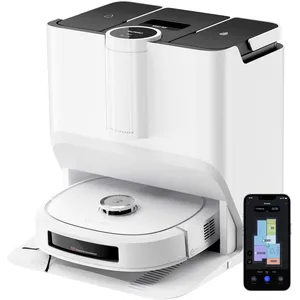 EUREKA J20 Robot Aspirateur Laveur Serpillière à Chenille 17 N, 6000mAh Aspirateur Robot Laveur avec Station Autonettoyante, 8000 Pa, Détection de Tapis, AI Détection d'obstacles, Commande VocaleVendu paramazon