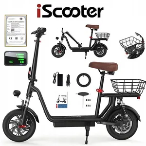 iScooter i12 Trottinette Électrique avec Siège 500W Autonomie 30-35km ...