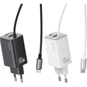 Usams Jc Series Cc266 65W Gan Chargeur rapide 2Xusb-C 1Xusb-A Blanc pas cher