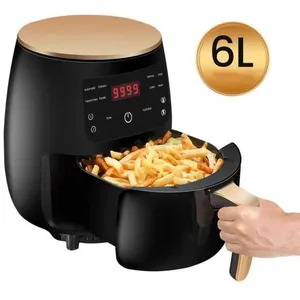 NOBRAND Friteuse Sans Huile, 6L Friteuse à Air Chaud Electrique Multifonction Air Fryer Écran Tactile LCD avec 8 programmes 2500W pas cher