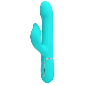 Comparateur de prix : Vibromasseur Lapin Perles Vibrantes Pretty Love Vert Aqua - Aqua