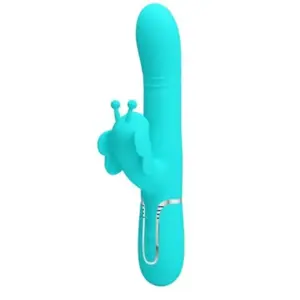 Comparateur de prix : Pretty Love Rabbit Multifonction 4 en 1 Papillon Vert Eau 1ut