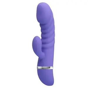 Vibro Rabbit Traçy - Mauve pas cher