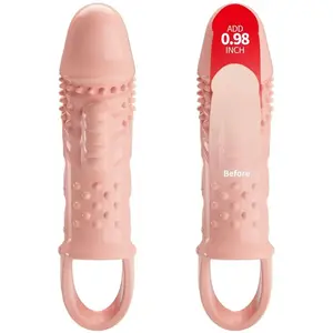 Gaine Pénis Naturelle Cecelia Vibrante et Extensible pour Plus de Plai... pas cher