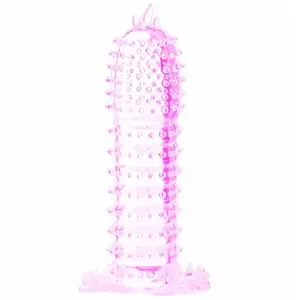DREAMLOVE Manchon de danse Stimulating Dots Transparent Penis 14,2cm 1pcVendu parplaisir-up