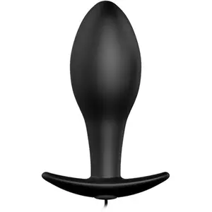 Comparateur de prix : Crazy Bull Pretty Love Anal Plug Silicone Anchor Shape 12 Modes Vibration Black 1pc