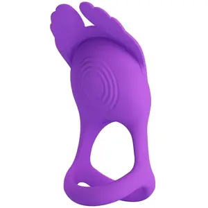 Pretty Love - Silas Anneau Pénis Vibrant 7 Vibrations Silicone VioletVendu parplaisir-up