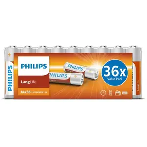 Piles Philips pack de 36 piles alcalines aa LR06 pas cher