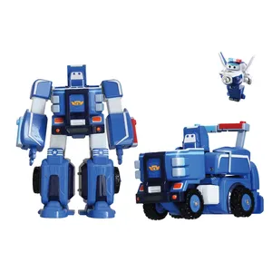 Véhicule transformable en robot Super Wings 18 cm pas cher