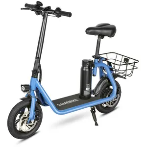 Trottinette Électrique Pliable Samebike Scooters électriques - Moteur 350W Batterie Amovible 36V/10.4AH - Autonomie 80km,BleuVendu parcdiscount