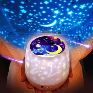 Comparateur de prix : Veilleuse Bébé Projecteur Etoiles, Lampe Enfant de Projection LED, Cou...