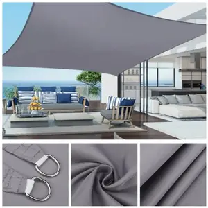 Pare-soleil imperméable, voile d'ombrage,Protection solaire, auvent de Camping, tissu Large pour canopée extérieure, jardin--Gris pas cher