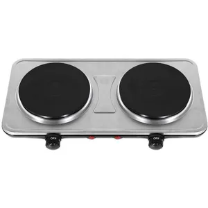 Plaque Électrique Double 2000 W Compacte – Rosenstein & Söhne – Idéale Petite Cuisine, Camping, Appart