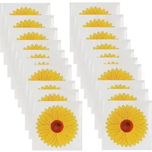20 pièces - Attrape-mouches autocollantes pour fenêtres - Piège à mouches chrysanthème - Autocollants anti-mouches - Piège à mouchesVendu parcdiscount