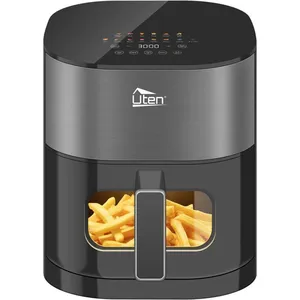 Uten Friteuse à Air Chaud 5.5L,Friteuse Sans Huile 2000W avec Écran Ta... pas cher