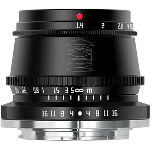 Comparateur de prix : TT Artisan Objectif APS-C 35 mm f/1.4 pour appareils Photo Fuji X Mount TTAL3514FXB Noir