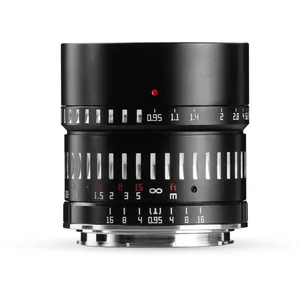 TTArtisan APS-C Objectif en métal 50 mm F/0,95 Compatible avec Fuji X   Noir et argenté