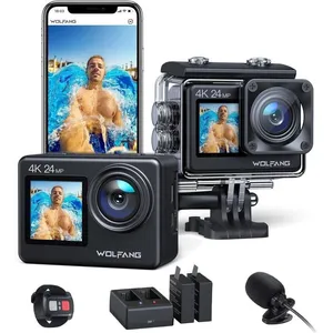 WOLFANG GA30001 Caméra Sport 4K 60FPS 24MP WiFiVendu parcdiscount
