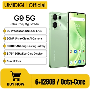 UMIDIGI G9 5G Smartphone 5G Android 14 8 coeurs 6 + 6GB 128GB 6.75 90... pas cher