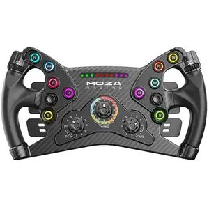 Comparateur de prix : Volant de jeu MOZA KS GT (30 cm) - USB - Noir - 2,31 kg - 2 ans de garantie constructeur