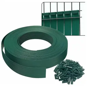 Comparateur de prix : VOUNOT Kit de lamelles occultantes pvc brise vue 75m x 4.7cm avec 150 clips Vert