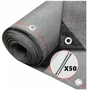 Comparateur de prix : VOUNOT Brise vue occultant en hdpe 230g/m² 1.8x10m avec attaches de fixation gris