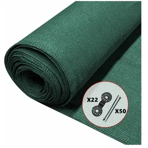 Comparateur de prix : VOUNOT Brise vue occultant en hdpe 90g/m² 1x10m avec attaches de fixation vert