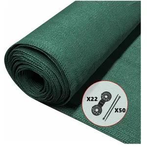 Comparateur de prix : VOUNOT Brise vue occultant en hdpe 90g/m² 1.5x10m avec attaches de fixation vert