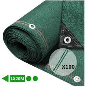 Comparateur de prix : VOUNOT Brise vue occultant en HDPE 230g/m² 1x20m avec attaches de fixation vert