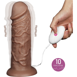 Comparateur de prix : Gode Vibrant XL CHUBBY DILDO 23 x 6.5 cm Marron 