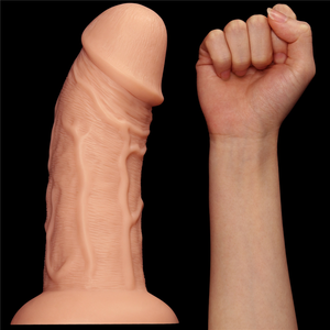 Comparateur de prix : Gode réaliste CURVED Veiné 20 x 6.5 cm 
