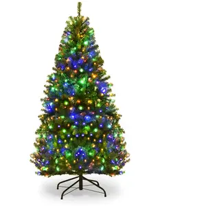 CostwaySapin de Noël Artificiel 120cm Arbre de Noël, Lumières LED mult... pas cher