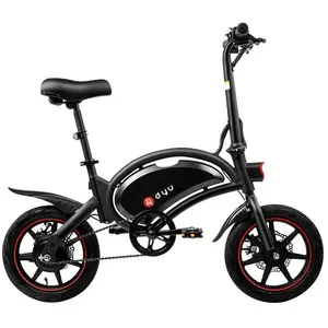 DYU D3F 240W 14" Mini Vélo électrique VAE de Ville 36V 10Ah Batterie-EU Plug