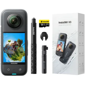 Comparateur de prix : INSTA360 Caméra sport étanche à 360° avec capteurs 1/2 48 MP - X3 Creator Kit