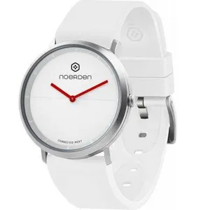Noerden life2 - silicone - montre connectée hybride - 38mm, blanc, 38mm pas cher
