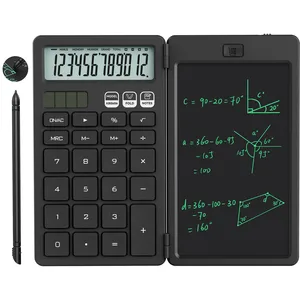 NEWYES Calculatrice avec Tablette d'Écriture, Calculatrice de Base Por...