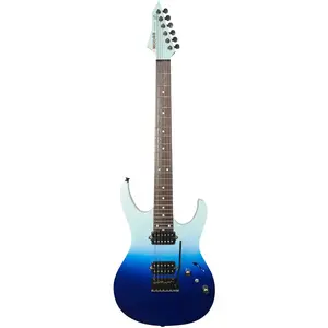 Mooer MMT50 Blue-White Gradient guitare électrique avec housse