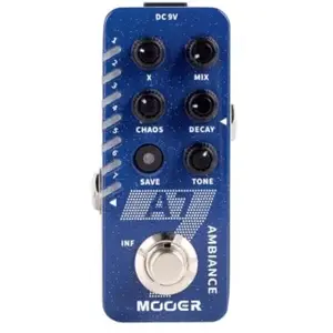 Mooer A7 AMBIANCE - Pédale reverb - Bleu pas cher
