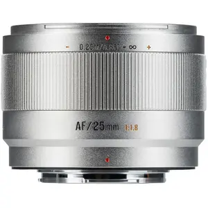 7Artisans AF 25mm F1.8 Lite Argent Fuji X 20  de remise