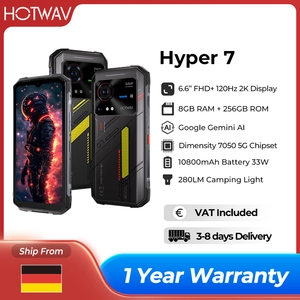 [Navire DE] HOTWAV Hyper 7 5G téléphone robuste dimension 7050 10800mA... pas cher
