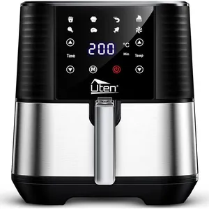 UTEN Friteuse à Air Chaud 5.5L,Friteuse à Air Sans Huile 5,5L 1700W, 7... pas cher