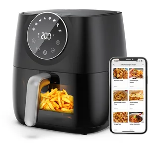 Comparateur de prix : joyami Friteuse à Air Chaud Sans Huile 5,7L XXL Air Fryer avec Fenêtre...