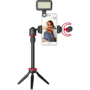 BOYA BY-VG350 trépied Smartphone/action caméra 3 pieds Noir, Rouge pas cher