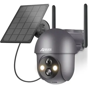 Anran caméra de surveillance solaire sans fil WIFI extérieur Q01 Gris pas cher