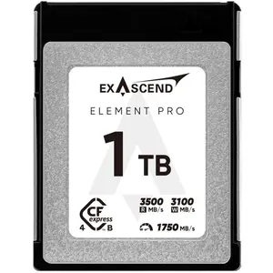 Exascend Element Pro CFexpress Type B Carte mémoire 1 to