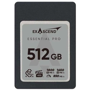 Exascend Carte Mémoire Cfexpress 4.0 Type A Essential Pro 512gbVendu paramazon